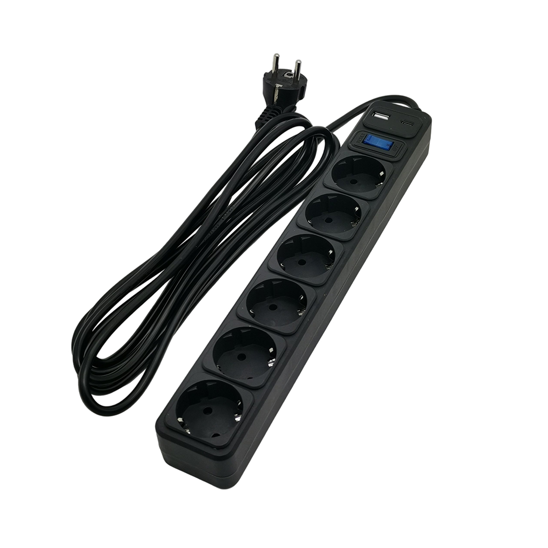 SVC Сетевой фильтр SVC ZC6S-30M-USB/TypeC 3 м. 220 В