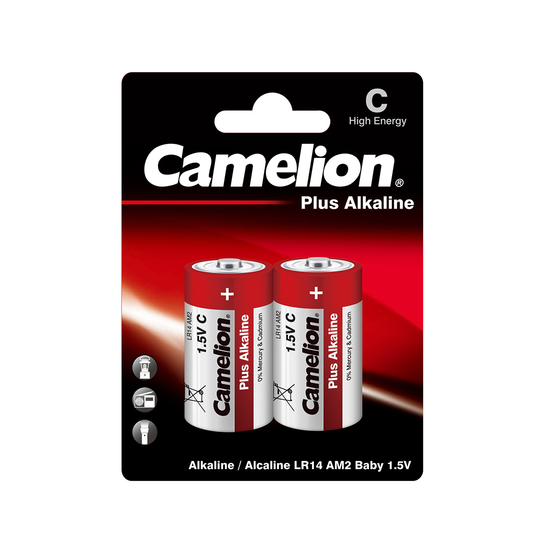 Camelion Батарейка CAMELION Plus Alkaline LR14-BP2 2 шт. в блистере
