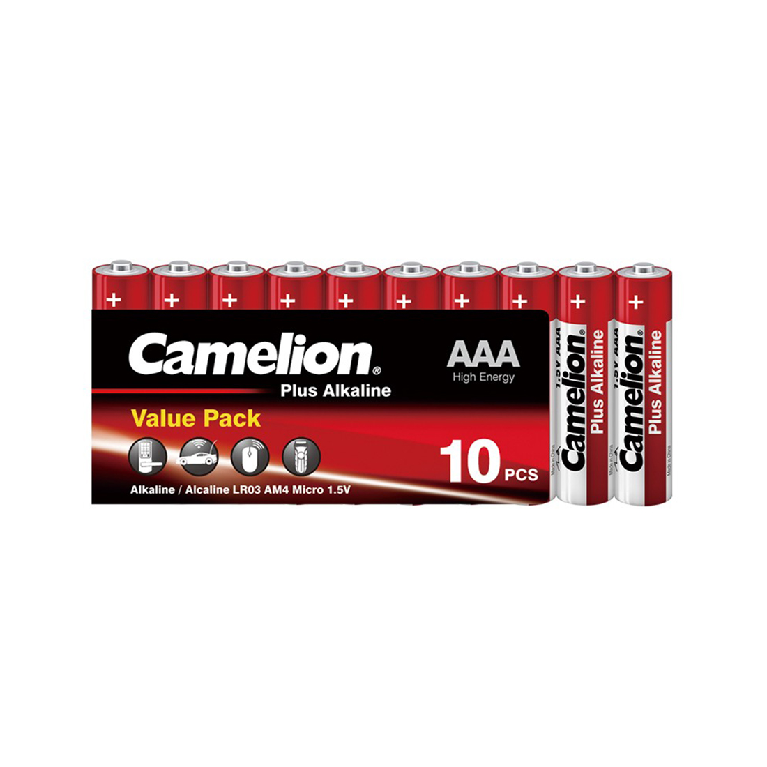 Camelion Батарейка CAMELION Plus Alkaline LR03-SP10-DA 10 шт. в плёнке