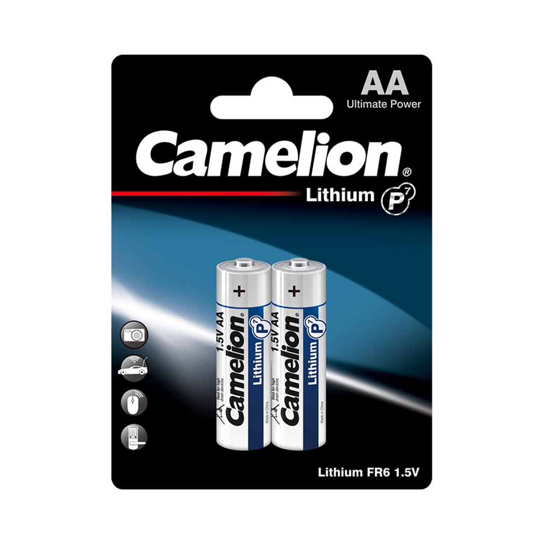 Camelion Батарейка CAMELION Lithium P7 FR6-BP2 2 шт. в блистере