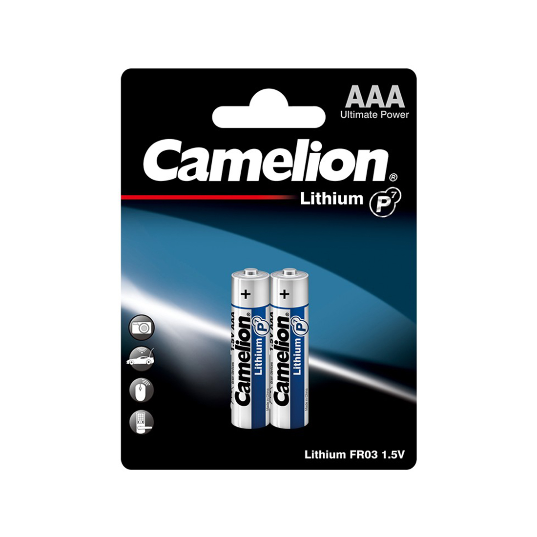 Camelion Батарейка CAMELION Lithium P7 FR03-BP2 2 шт. в блистере