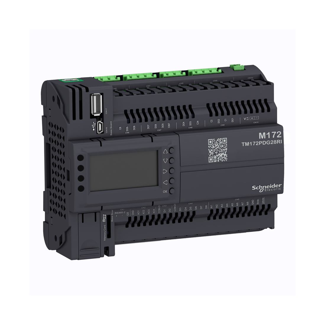 Schneider Electric ПЛК М172 SE TM172PDG28RI M172 дисплей 28 I/O ETH 2 RS485