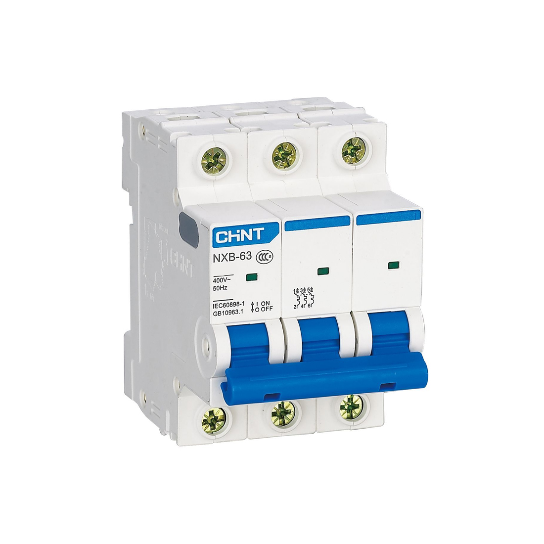 CHINT Автоматический выключатель CHINT NXB-63S 3P 20A D 4,5kA