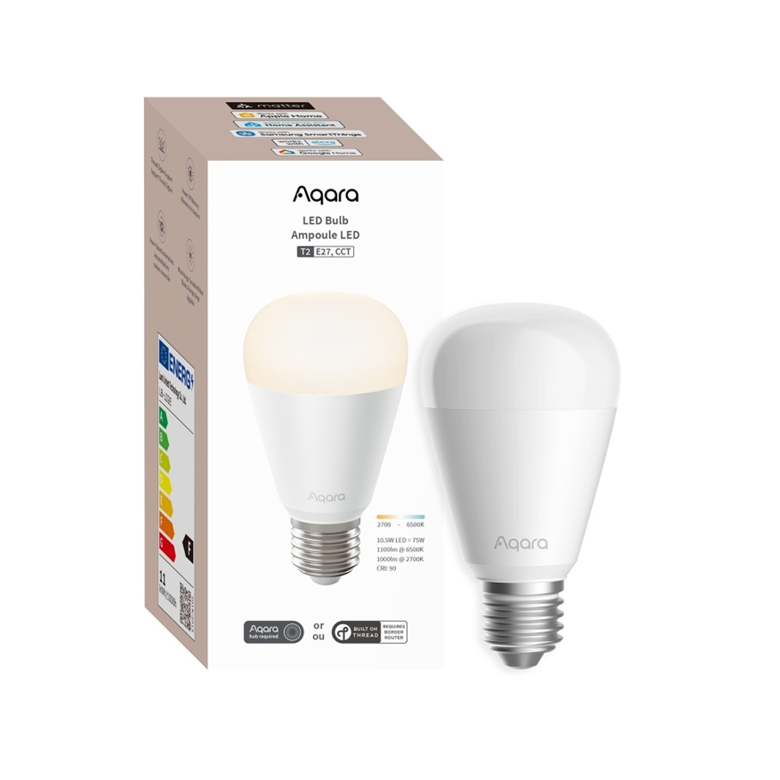 Aqara Лампочка Aqara LED Bulb T2 (CCT, E27)