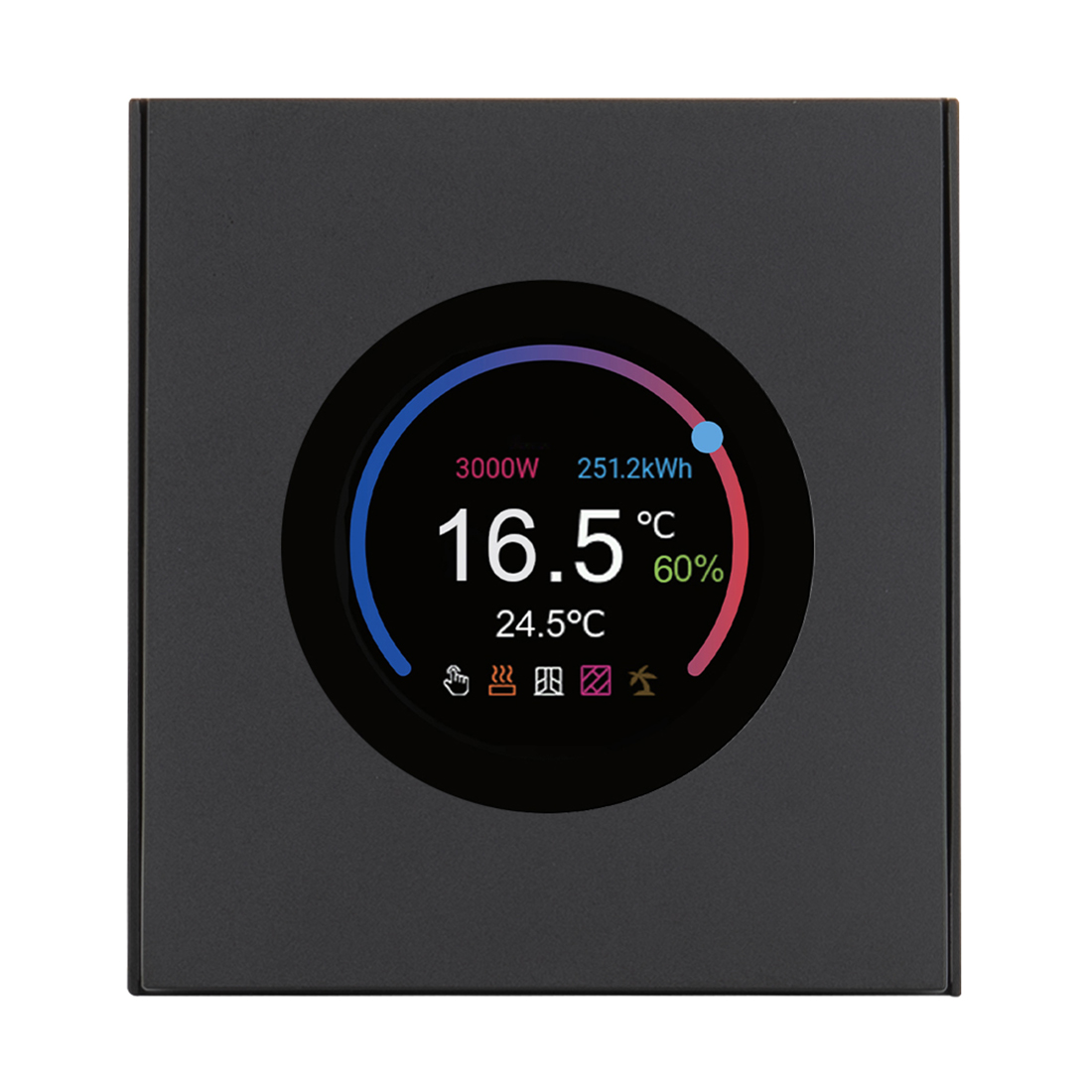 Himel Термостат Inovao с поворотной ручкой Чёрный