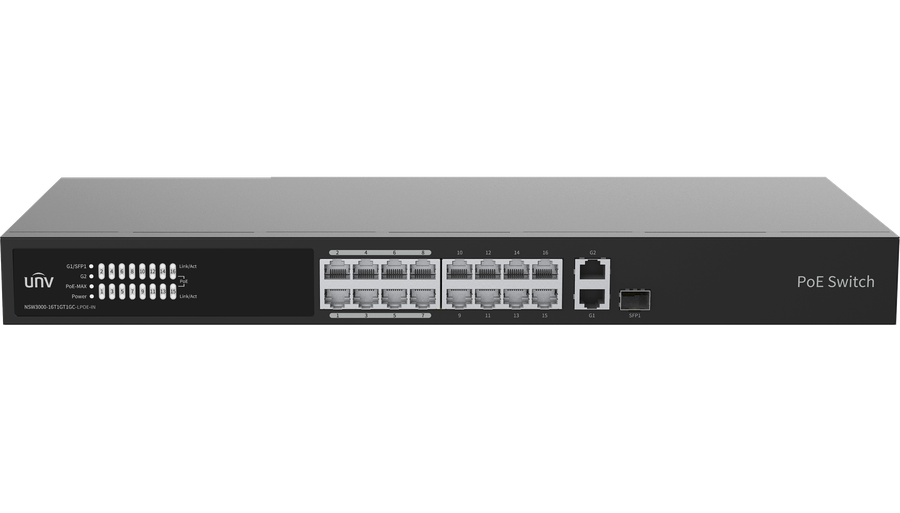 Uniview PoE коммутатор с облачным управлением