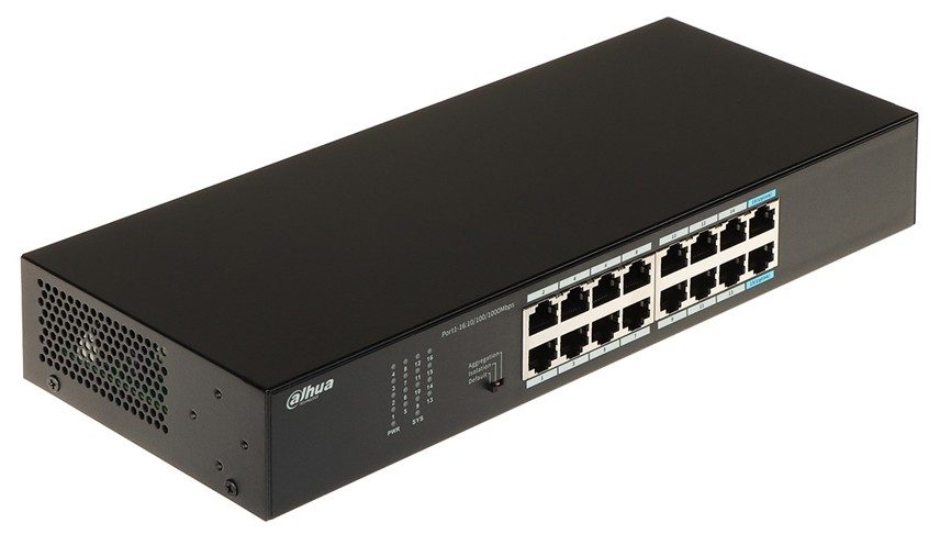 Dahua 16-портовый неуправляемый коммутатор DH-S3016-16GT