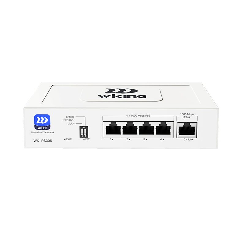 Wi-Tek (Wiking series) 4-портовый Gigabit PoE коммутатор WK-PS305 V2
