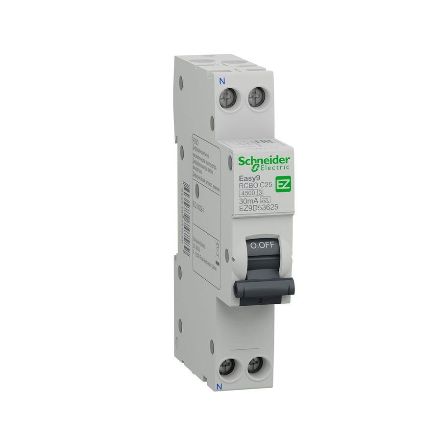 Schneider Electric Дифференциальный автоматический выключатель SE EASY9 1P+N C 20А 1 модуль 18 мм 30мА AC