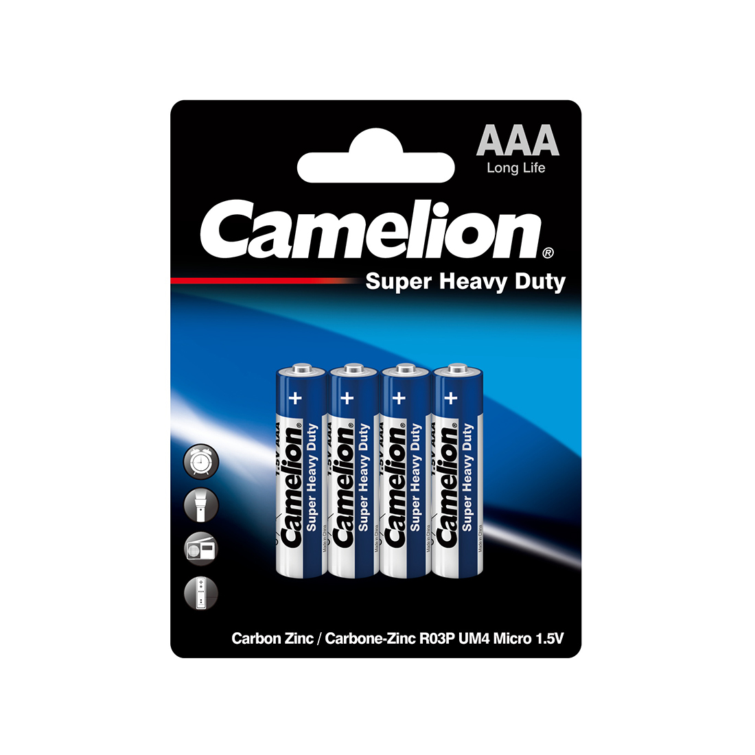 Camelion Батарейка CAMELION Super Heavy Duty R03P-BP4B 4 шт. в блистере