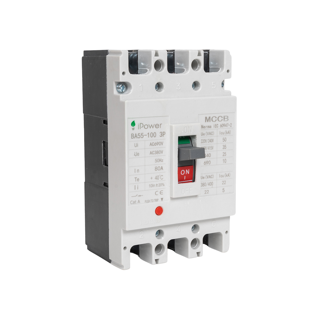 iPower Автоматический выключатель iPower ВА55-100 3P 80A