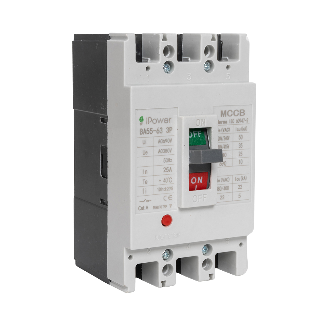 iPower Автоматический выключатель iPower ВА55-63 3P 25A
