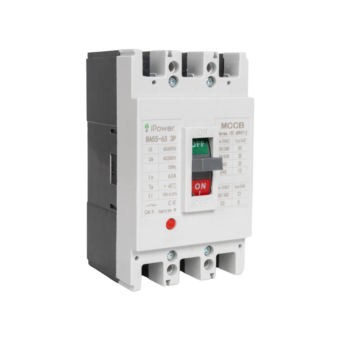 iPower Автоматический выключатель iPower ВА55-63 3P 63A