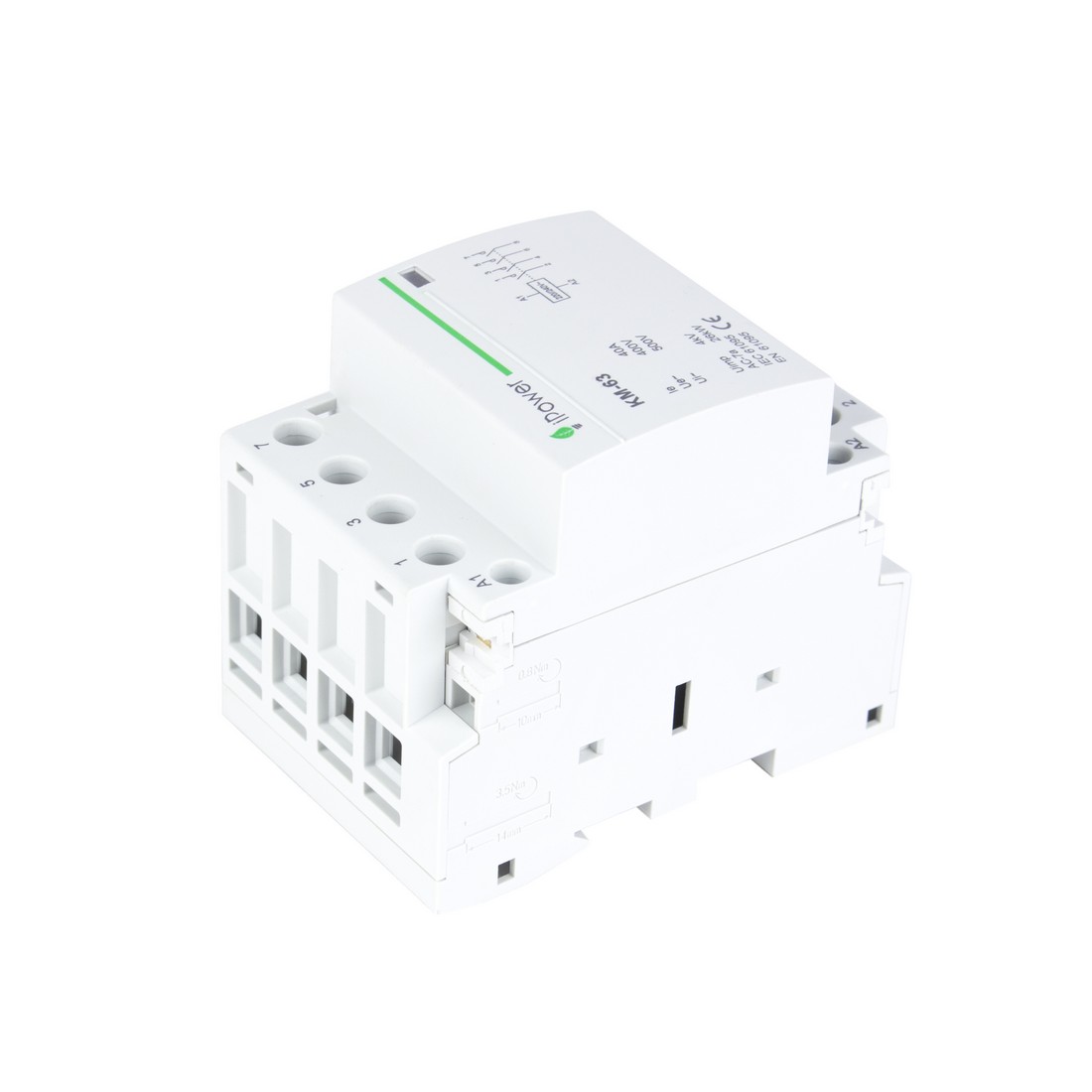 iPower Контактор модульный iPower КМ-63 4Р 40А