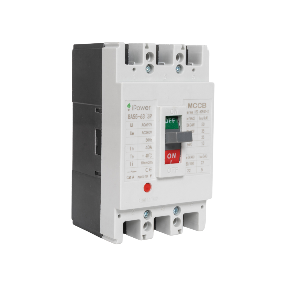 iPower Автоматический выключатель iPower ВА55-63 3P 40A