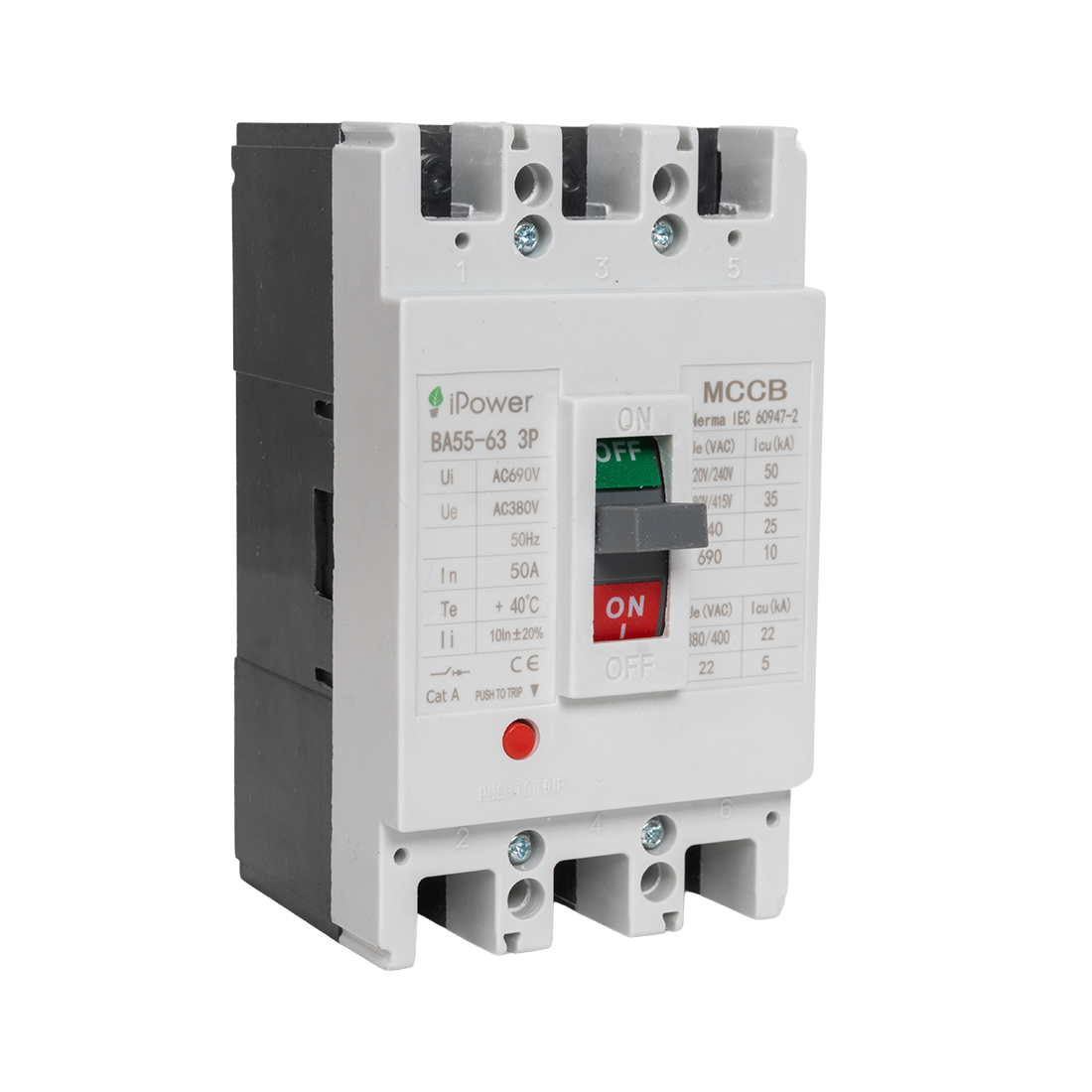 iPower Автоматический выключатель iPower ВА55-63 3P 50A