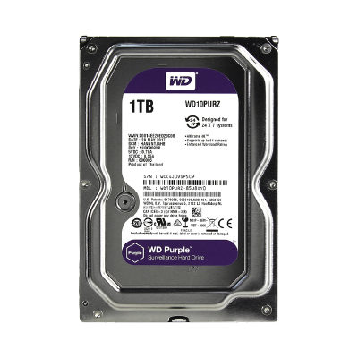 Western Digital Жёсткий диск для видеонаблюдения Western Digital Purple HDD 1Tb WD10PURZ