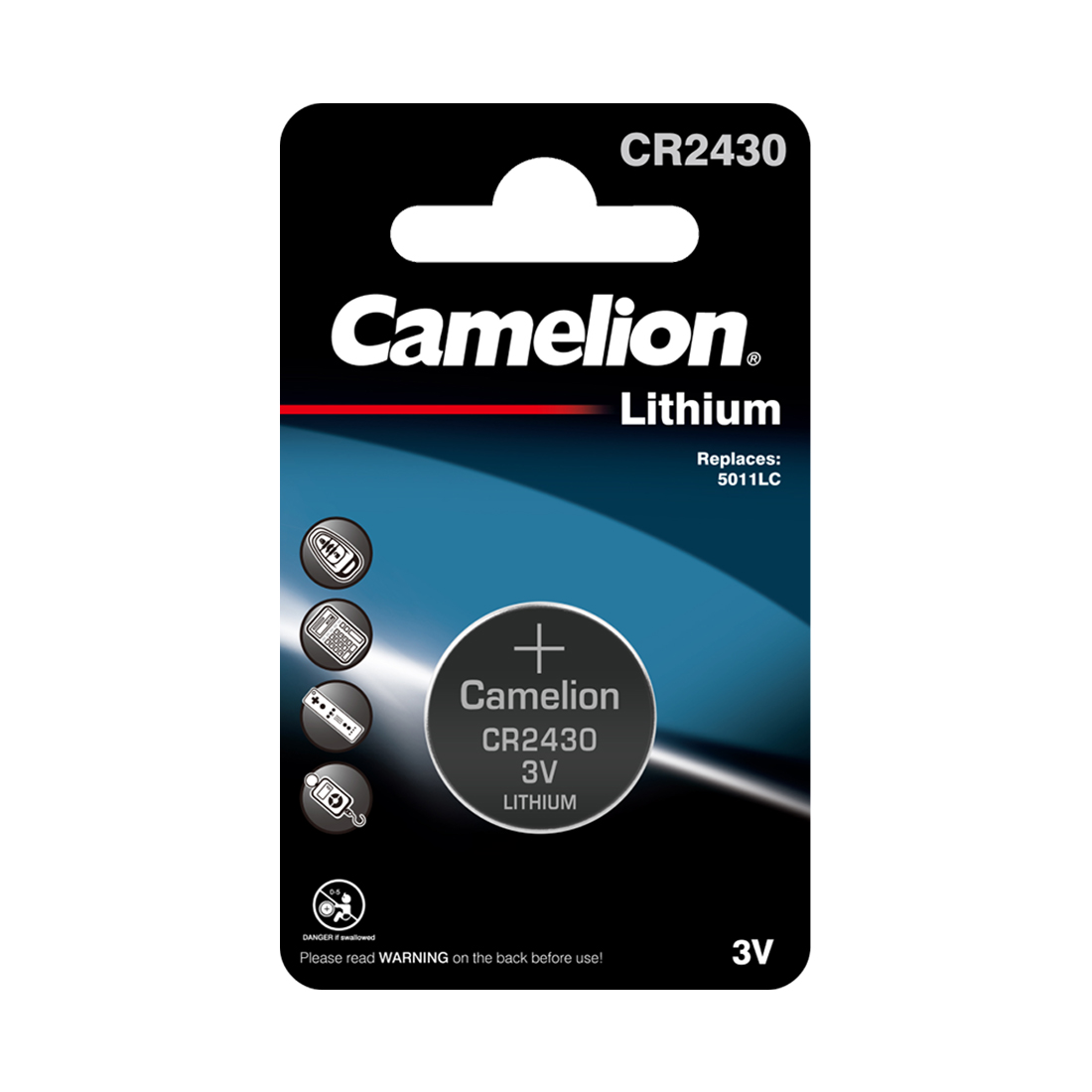 Camelion Батарейка CAMELION Lithium CR2430-BP1