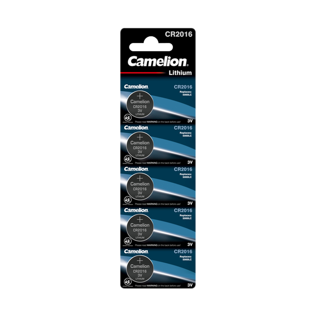 Camelion Батарейка CAMELION Lithium CR2016-BP5 5 шт. в блистере