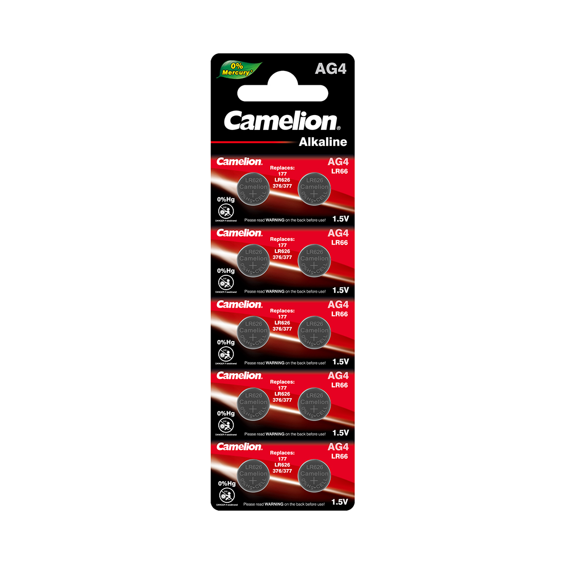 Camelion Батарейка CAMELION Alkaline AG4-BP10(0%Hg) 10 шт. в блистере