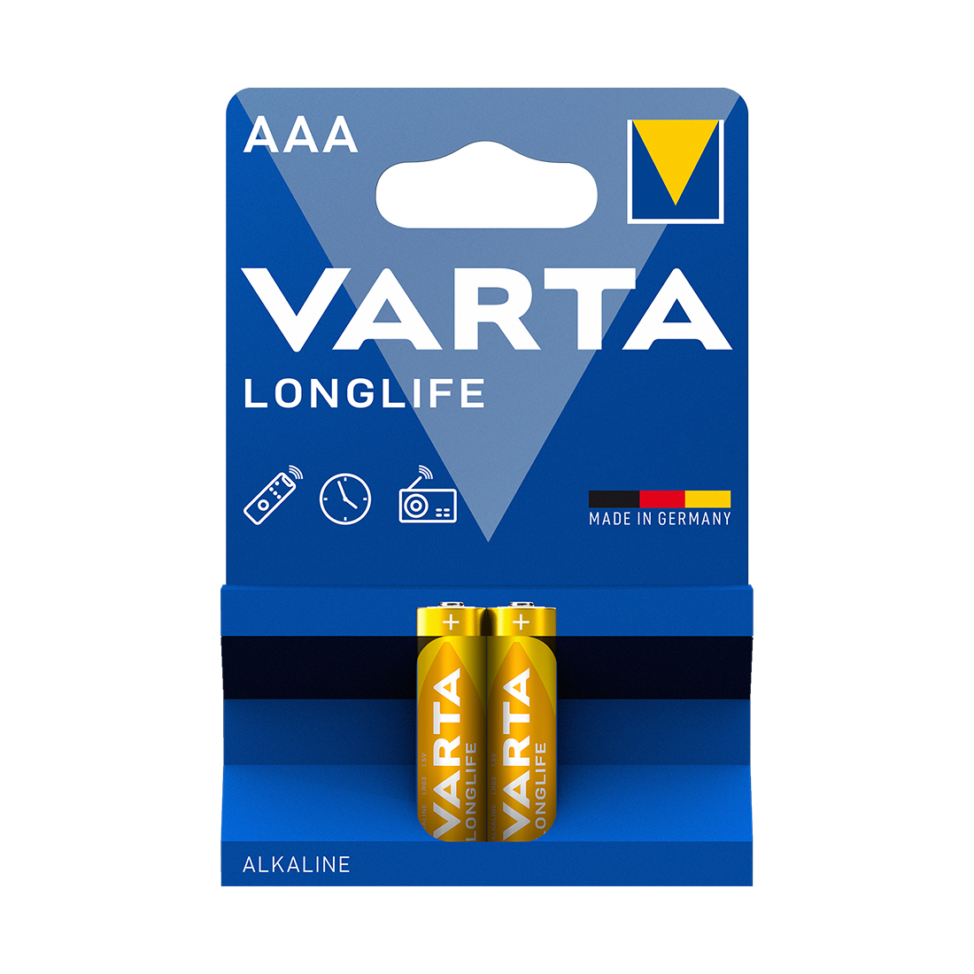 Varta Батарейка VARTA Longlife Micro 1.5V - LR03/ AAA (2 шт)