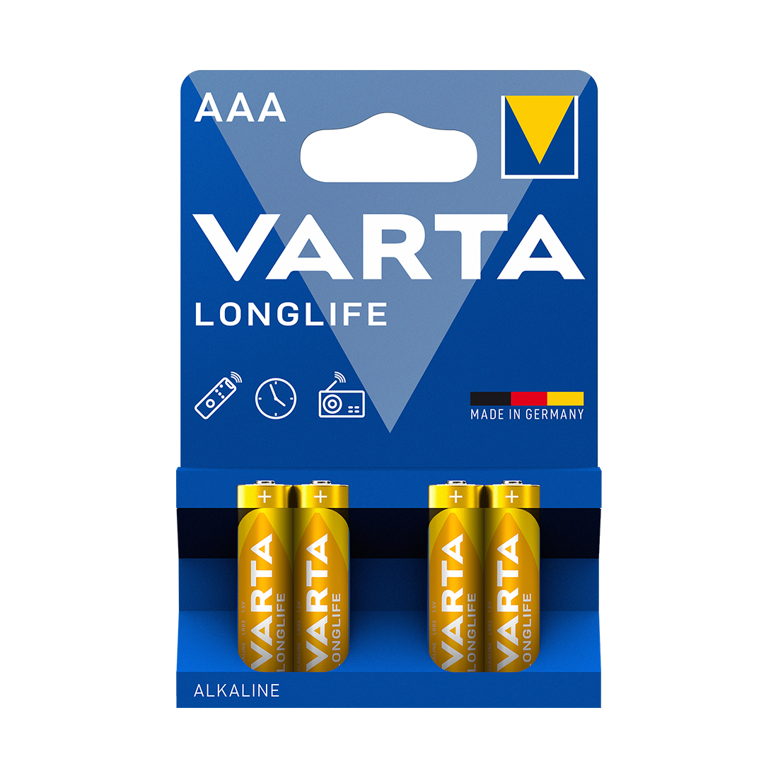 Varta Батарейка VARTA Longlife Micro 1.5V - LR03/ AAA (4 шт)