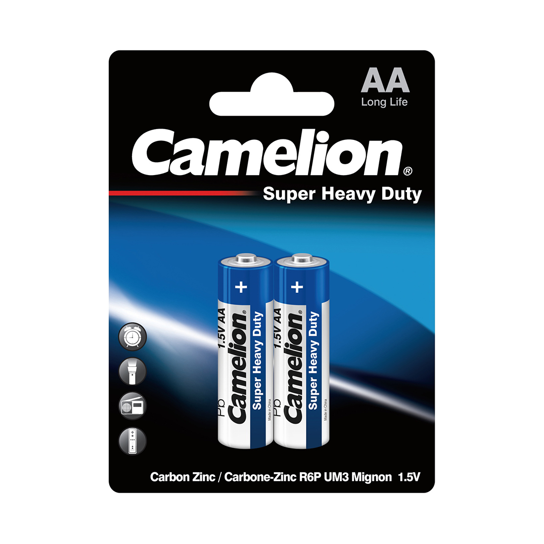 Camelion Батарейка CAMELION Super Heavy Duty R6P-BP2B 2 шт. в блистере