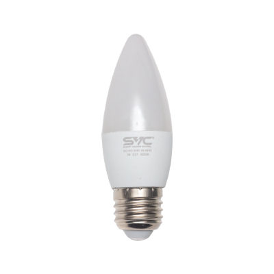 SVC Эл. лампа светодиодная SVC LED C35-7W-E27-3000K, Тёплый