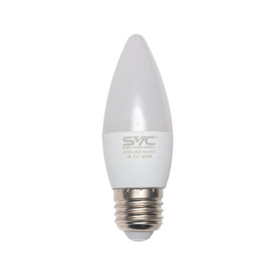 SVC Эл. лампа светодиодная SVC LED C35-7W-E27-4200K, Нейтральный