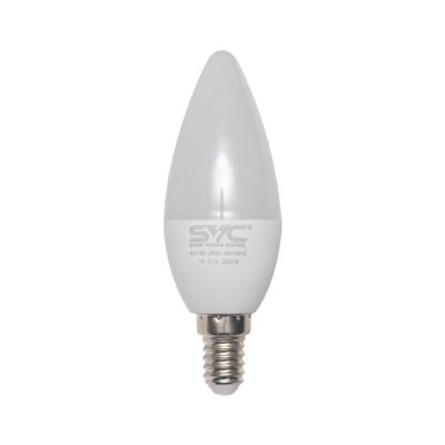SVC Эл. лампа светодиодная SVC LED C35-7W-E14-3000K, Тёплый