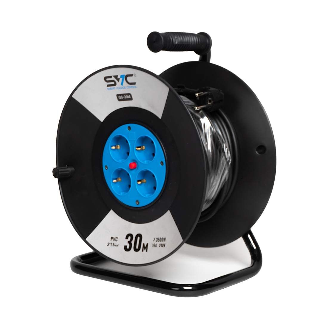 SVC Удлинитель на катушке SVC GS-30M 30м. 240 в.