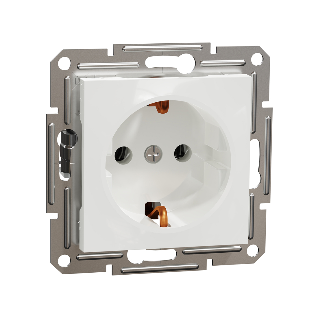 Schneider Electric Розетка с заземлением SE EPH2970121 Asfora 16А механизм винт. клеммы белый