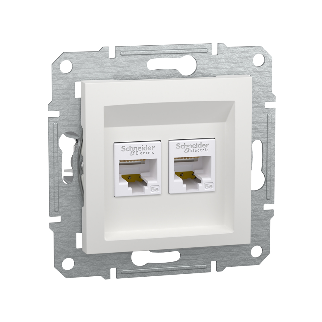 Schneider Electric Розетка двойная компьютерная SE EPH4470121 Asfora RJ45 механизм белый