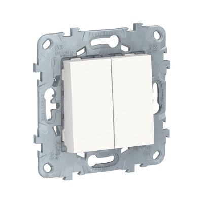 Schneider Electric Переключатель двухклавишный SE NU521318 Unica New белый