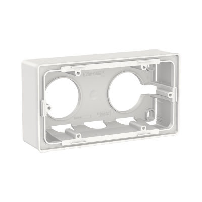 Schneider Electric Коробка SE NU800418 Unica New для открытой установки двухпостовая белый