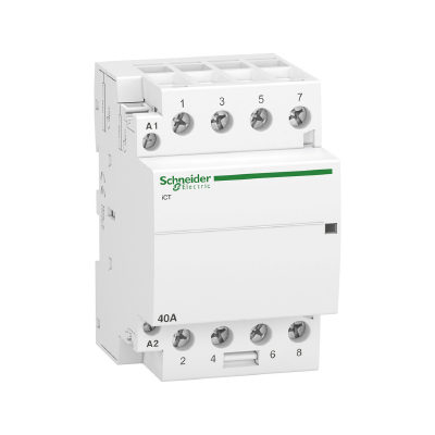 Schneider Electric Контактор модульный SE A9C20844 iCT40A 4НО 220/240В АС 50ГЦ
