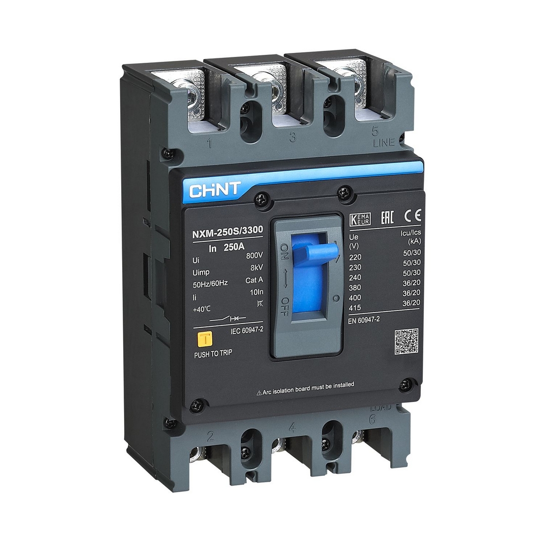 CHINT Автоматический выключатель CHINT NXM-250S/3Р 160A 36кА