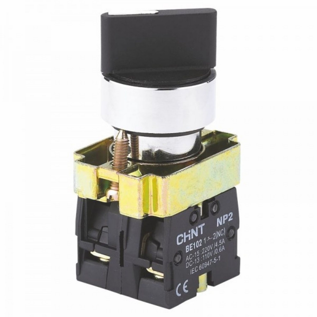 CHINT Переключатель CHINT NP2-BD53 3 положения с возвратом 2НО IP40