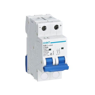 CHINT Автоматический выключатель CHINT NB1-63DC 2P C2A DC500В 6kA