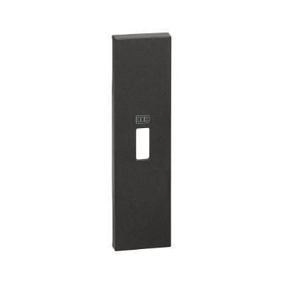 Bticino Лицевая панель Bticino KG10C Living Now USB зарядки 1 модуль черный