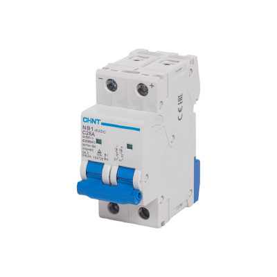 CHINT Автоматический выключатель CHINT NB1-63DC 2P 6A DC500B 6kA