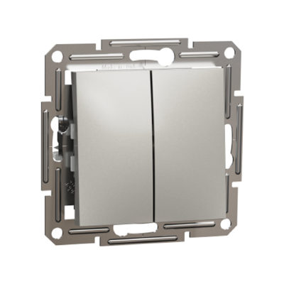 Schneider Electric Выключатель 2х клавишный SE EPH0600169 Asfora проходной механизм бронза