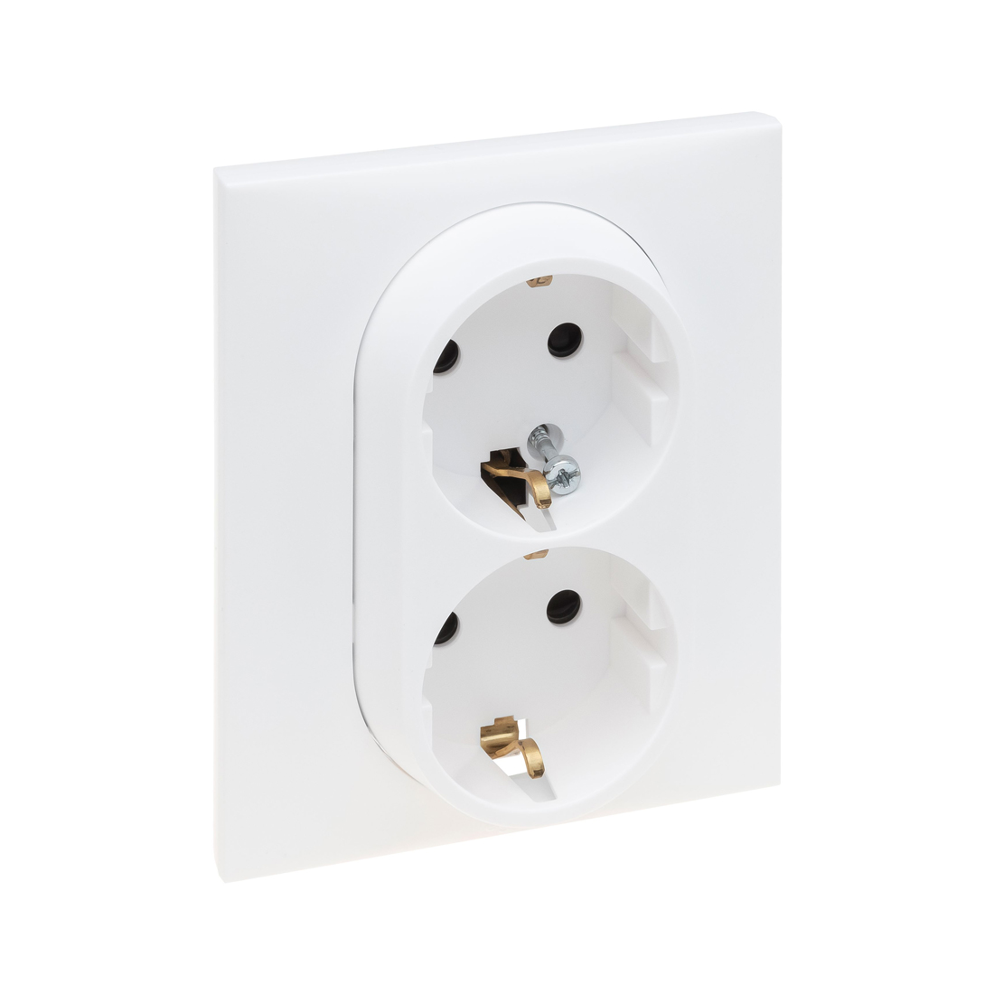 Legrand Розетка двойная 2х2К+З Niloe Step 16А 250 В с з/ш авт. клеммы Белый