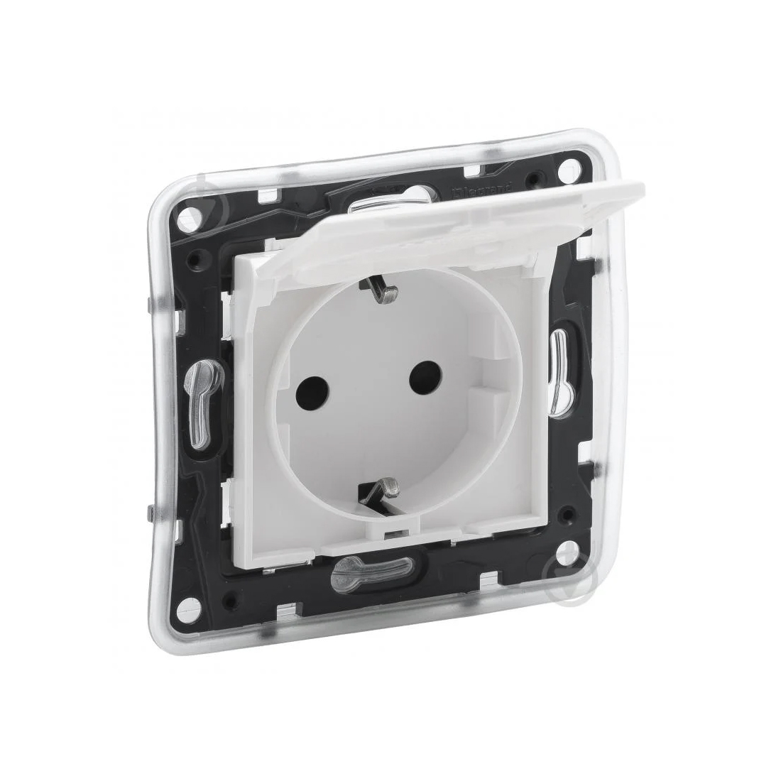 Legrand Розетка 2К+З Niloe Step 16А 250 В с з/ш с крышкой IP44 авт. клеммы Белый