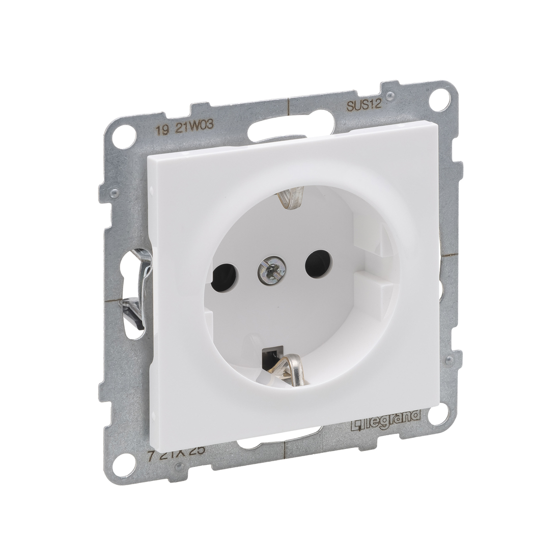 Legrand Розетка 2К+З Suno 16А 250В винт.зажим Белый