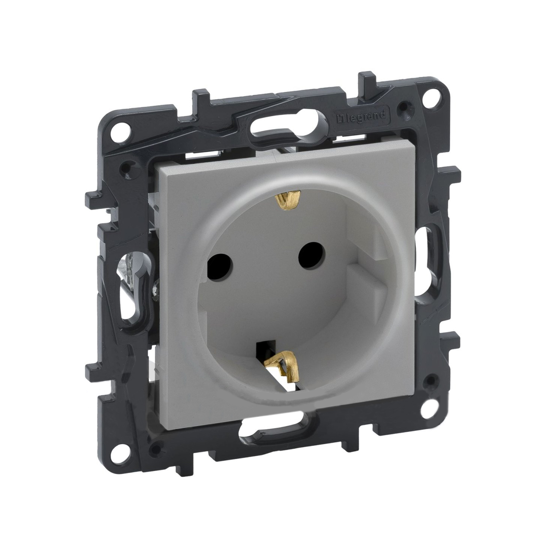 Legrand Розетка 2К+З Niloe Step 16А 250 В винт. клеммы Алюминий