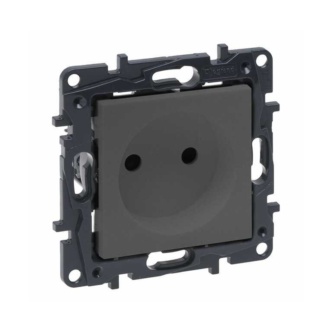 Legrand Розетка 2К Niloe Step 16А 250 В с з/ш винт. клеммы Сталь