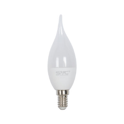 SVC Лампа светодиодная SVC LED CB35-7W-E14-4000K Свеча на ветру Нейтральный