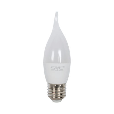 SVC Лампа светодиодная SVC LED CB35-7W-E27-4000K Свеча на ветру Нейтральный