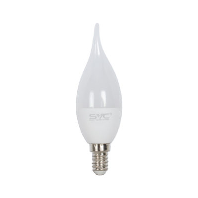 SVC Лампа светодиодная SVC LED CB35-9W-E14-6500K Свеча на ветру Холодный